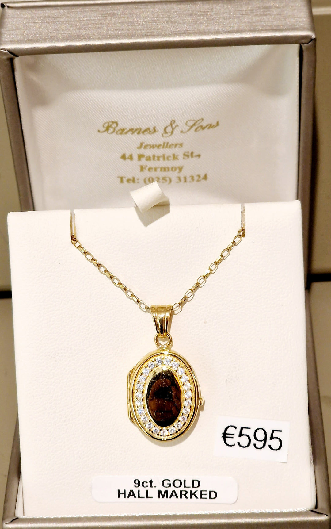 Gold Heart Shaped Locket Necklace