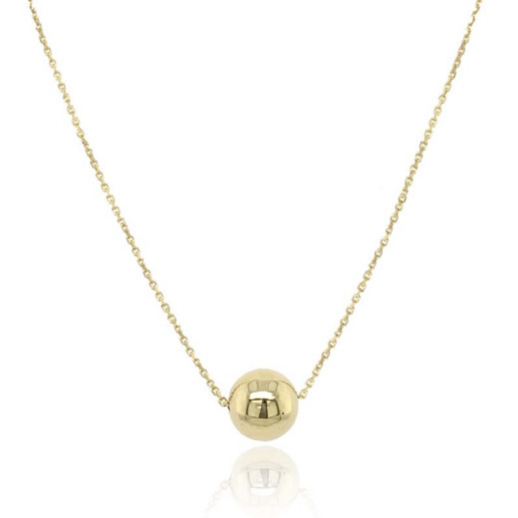 Mark Milton 9ct Yellow Gold Bead and Chain Necklace