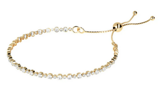 Mixed Golden Tennis Bracelet with Cubic Zirconia