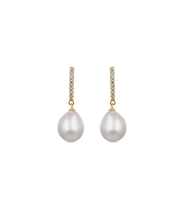Nolshu 925 Sterling Silver Earrings with White Pearl