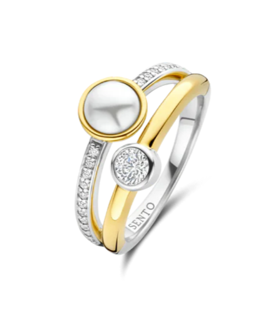Ti Sento Verguld Women's Ring