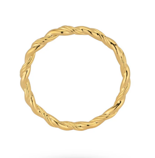24Kae Ring With Twisted Band