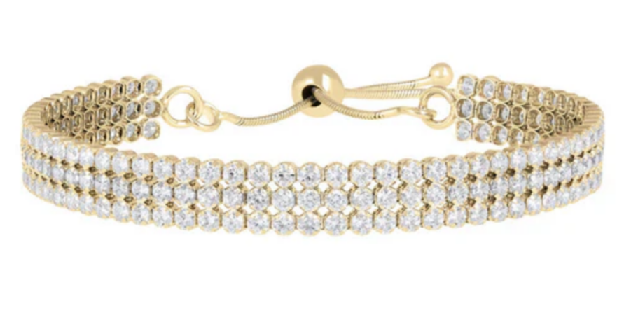 Bronzallure Shiny CZ Gemstone Friendship Bracelet
