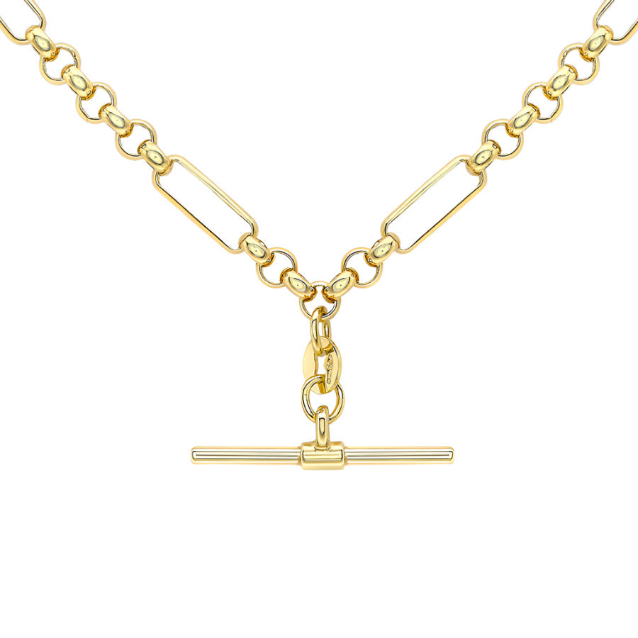 9ct Gold 18” T-Bar Chain