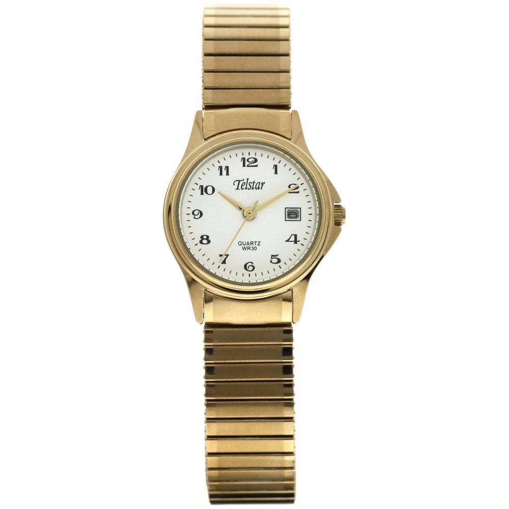 Telstar Ladies Gold Expander Watch