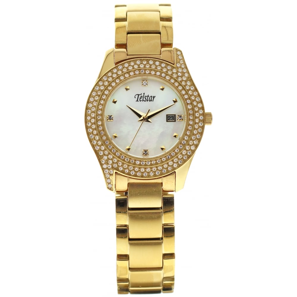 Telstar Ladies Yellow Gold Plated Watch