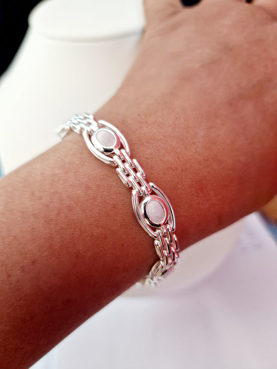 White Silver Bracelet