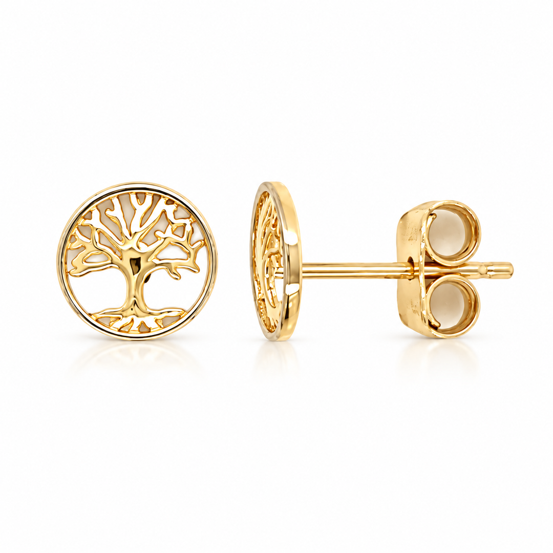 9ct Gold Tree of Life Earrings