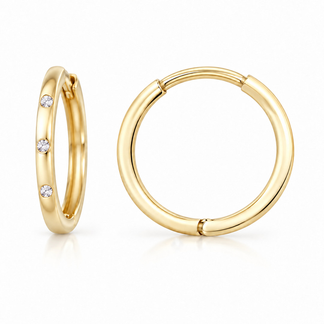 9ct Gold Hoop Earrings