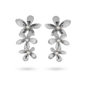 Flowershaped Statement Earrings With Pearls