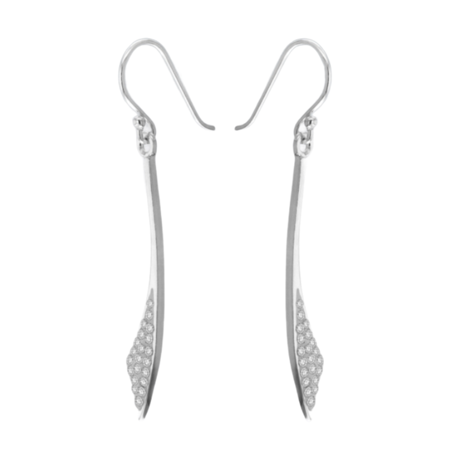 Sterling Silver Crystalique Drop Earrings