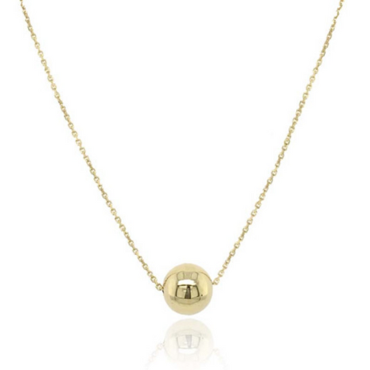9ct Yellow Gold Bead and Chain Necklace