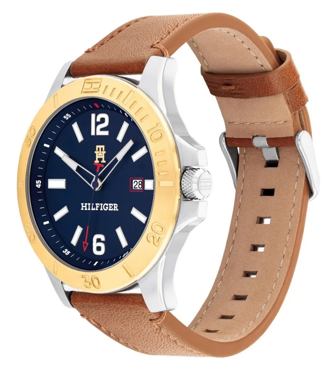 Tommy Hilfiger Ryan Le Brown Leather Strap