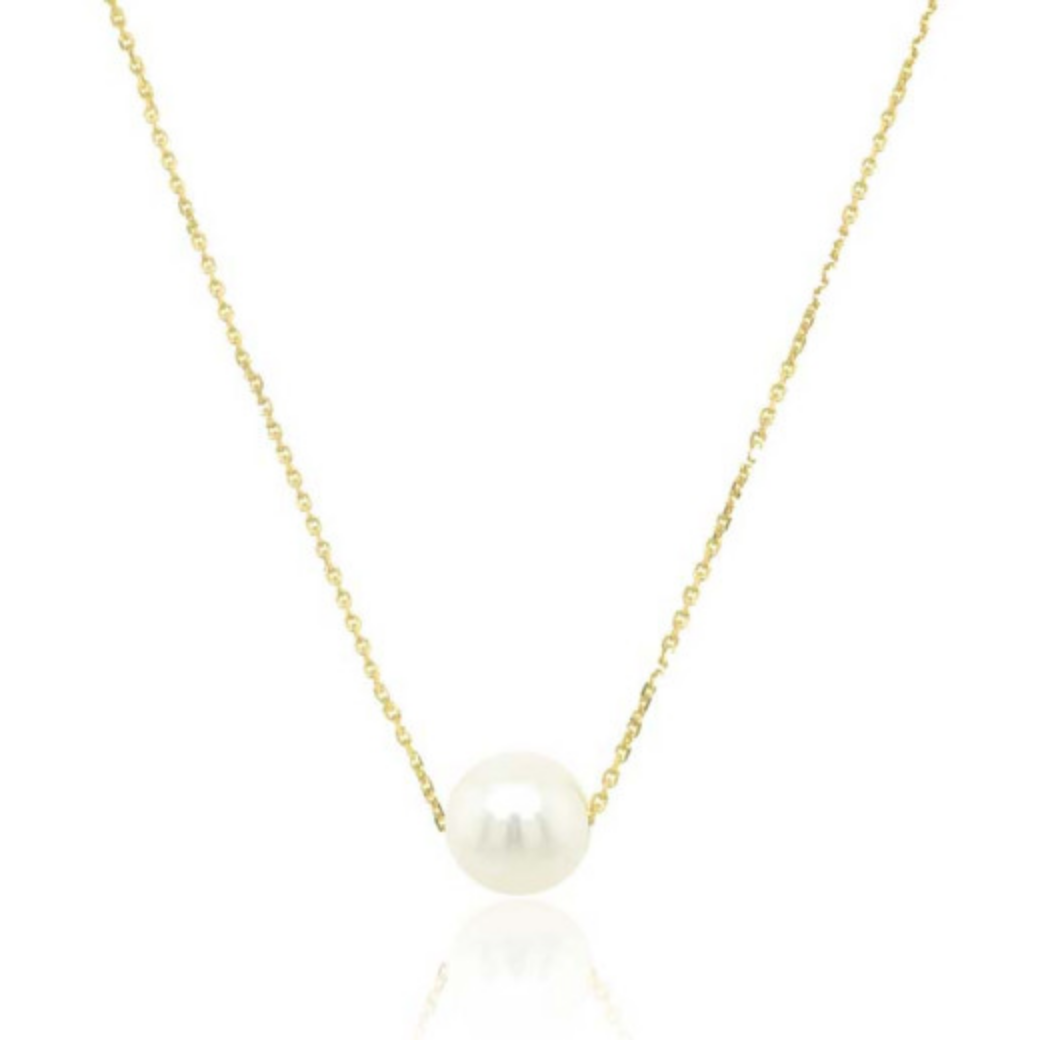 9ct Yellow Gold Culture Pearl Necklace