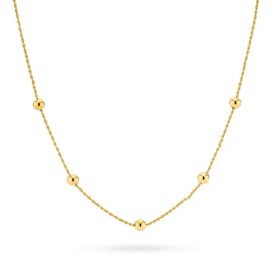 Necklace With Spheres and Rope Structure