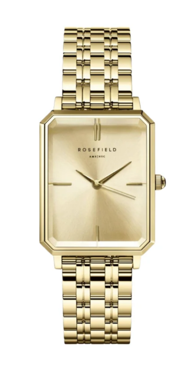 Rosefield The Octagon Champagne Watch