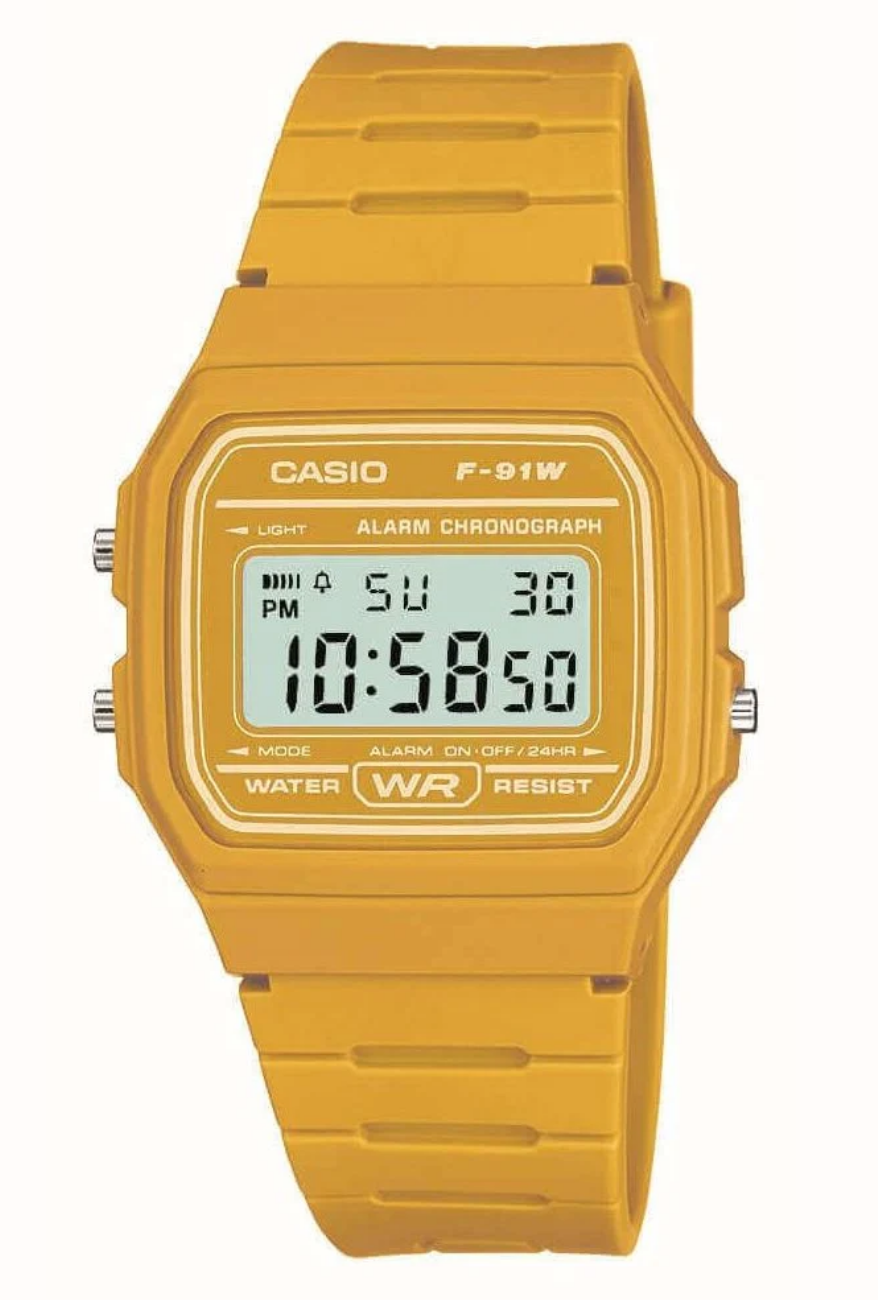 Casio Vintage Digital Dial / Mustard Yellow Resin