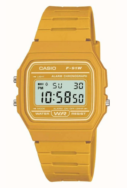 Casio Vintage Digital Dial / Mustard Yellow Resin