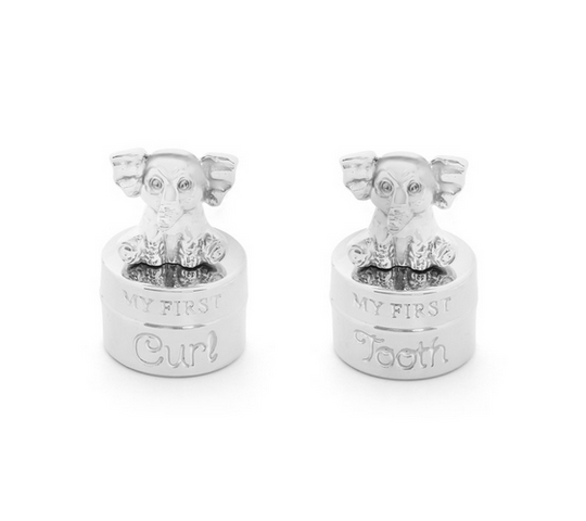 Tipperary Crystal Silver Tooth & Curl Box
