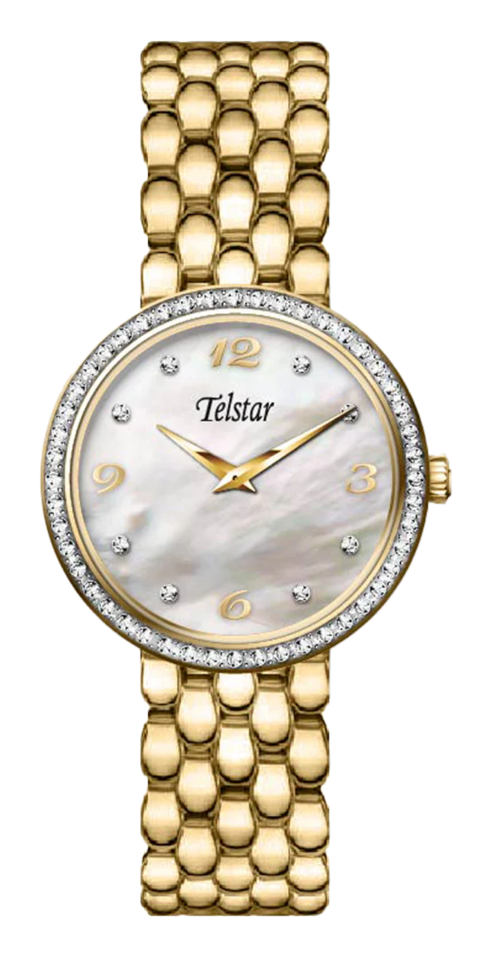 Telstar Gold Women's Paris Crystal Bracelet Watch