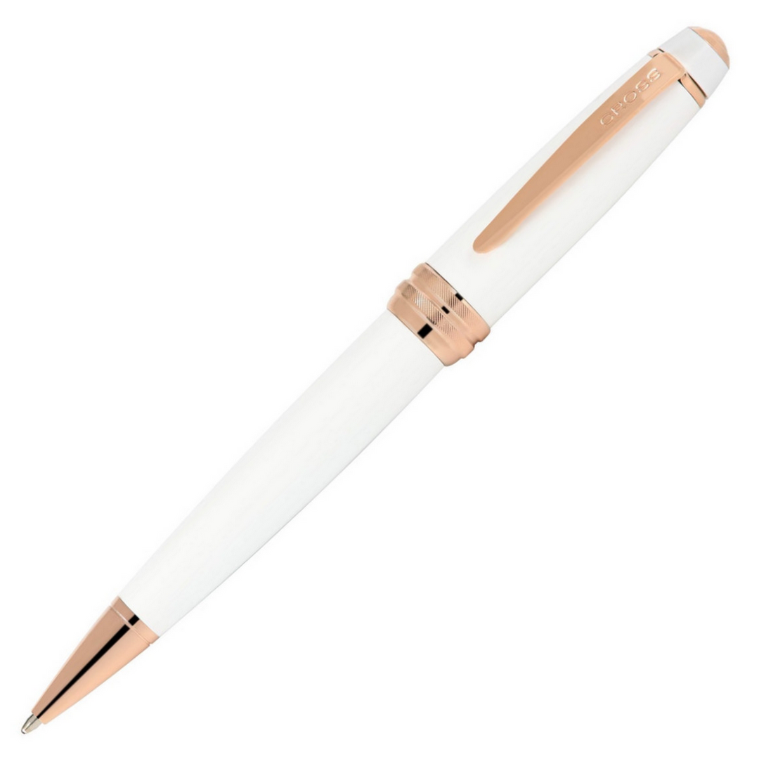 Pearlescent White Lacquer-Cross Bailey Ballpoint Pen