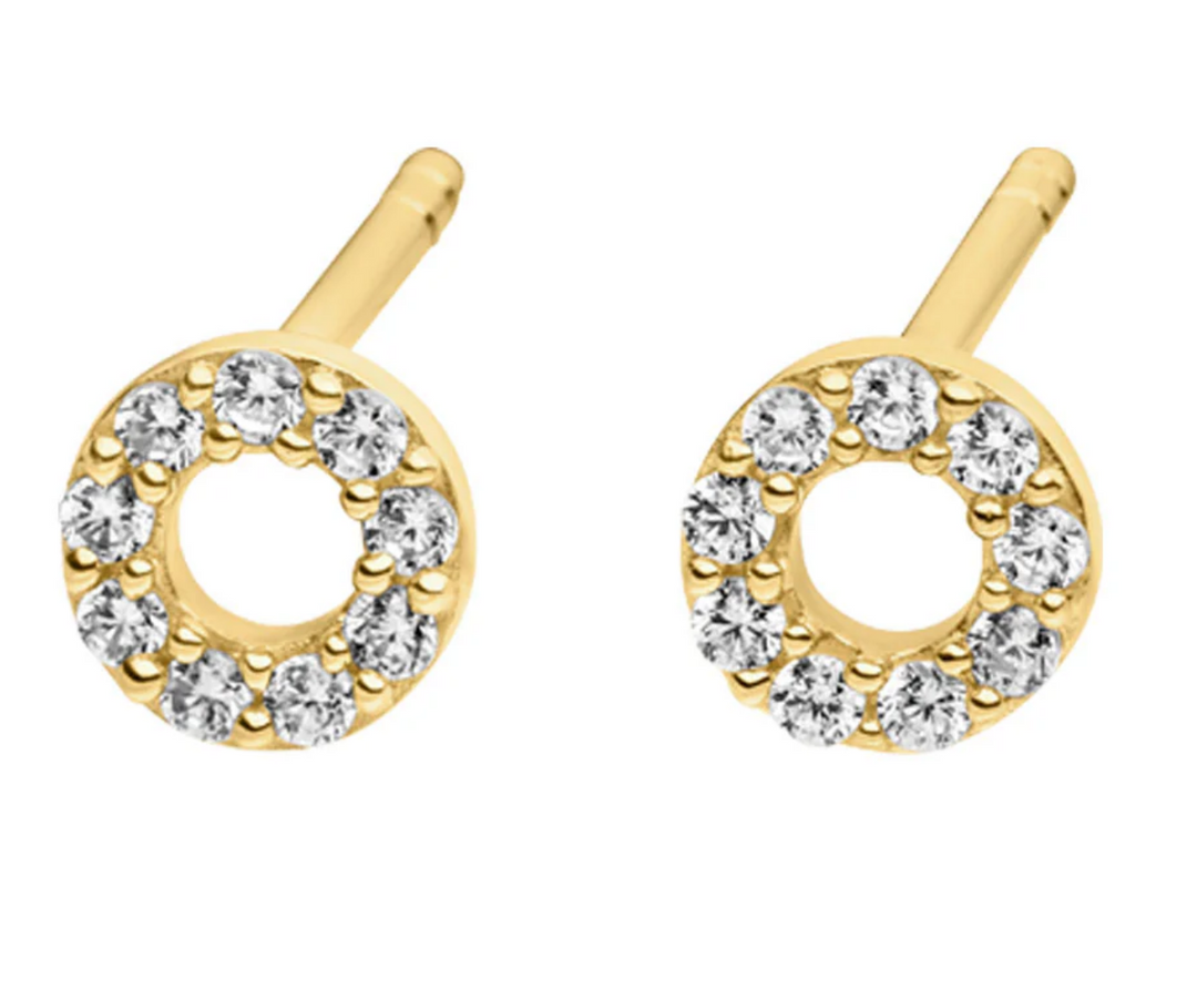 Nana Kay Toulouse Genuine Gold Ear Stud Earrings