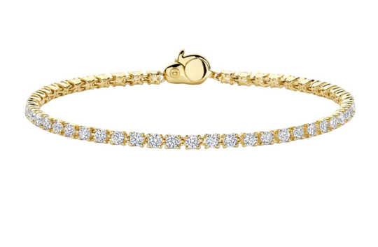 Ti Sento Milano Gold Plated Tennis Bracelet