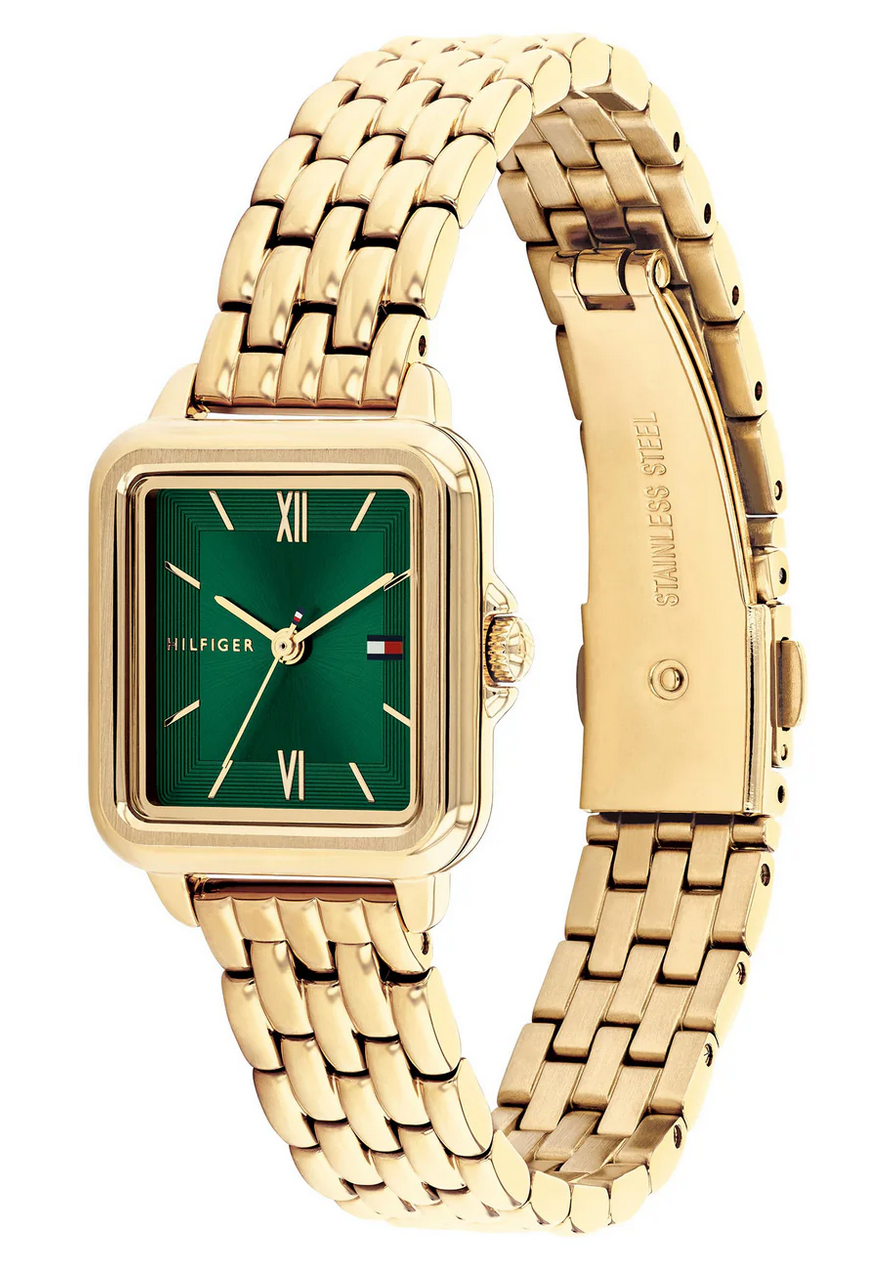 Tommy Hilfiger Gold Steel Green Dial Women's Watch