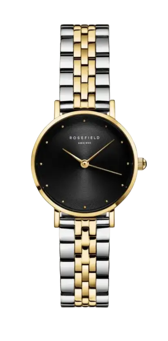 Rosefield Small Edit Black Duotone Ladies Watch