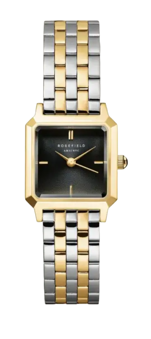 Rosefield Boxelle Black Duotone Watch