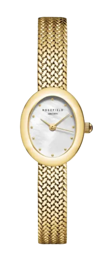 Rosefield Mini Oval Gold Ladies Watch