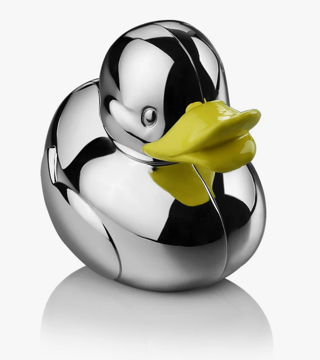 Silver Plated Duck Money Bank