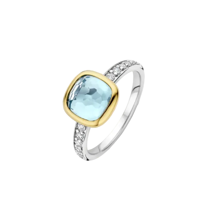 Ti Sento Zirconia Cushion Ring