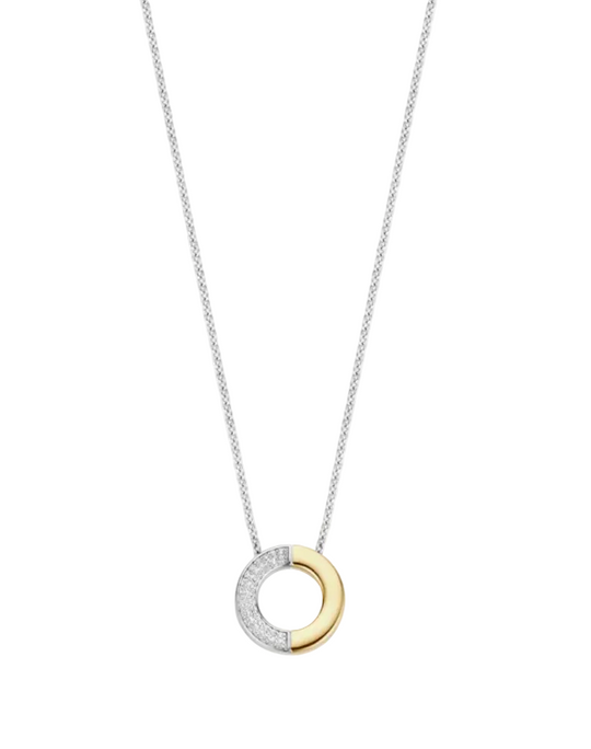 Ti Sento Contrast Zirconia Necklace