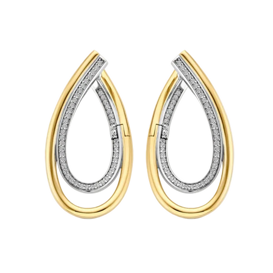 Ti Sento Organic Zirconia Earrings