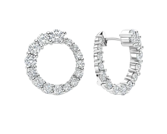 Ti Sento Twisted Zirconia Earrings