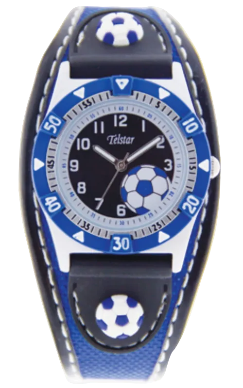 Boys Football Watch with Blue Strap