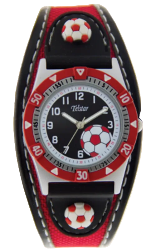 Boys Football Watch with Red Strap
