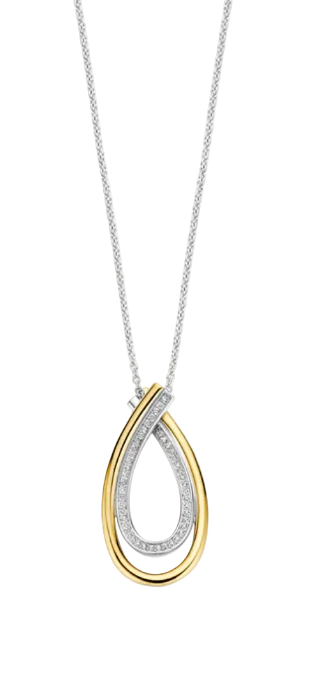 Ti Sento Organic Zirconia Necklace