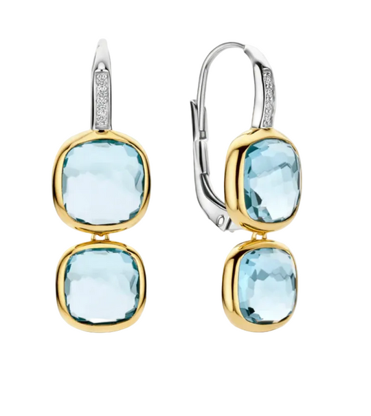 Ti Sento Double Cushion Earrings
