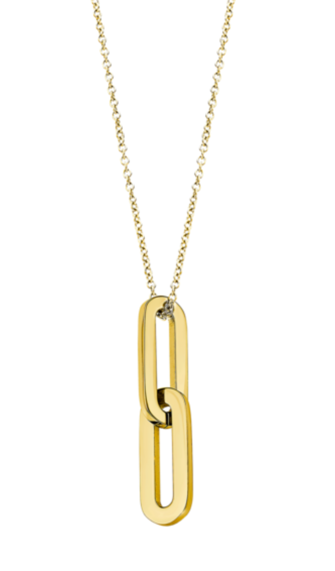 Lotus Style Women's Stainless Steel Geometric Necklace