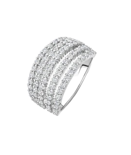 Ti Sento Stardust Zirconia Ring - L model