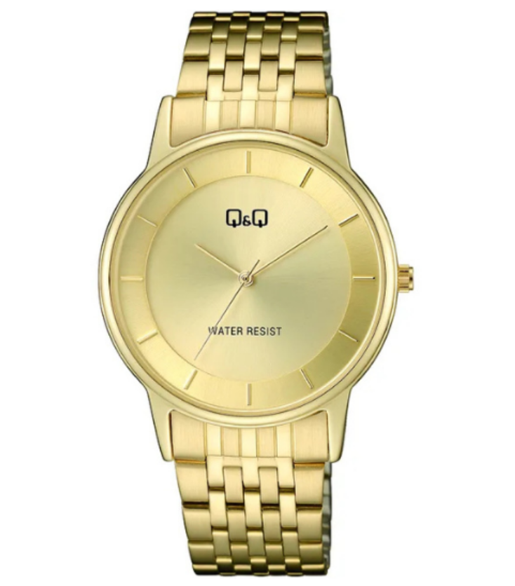 Q&Q Multi-Link Gold Watch