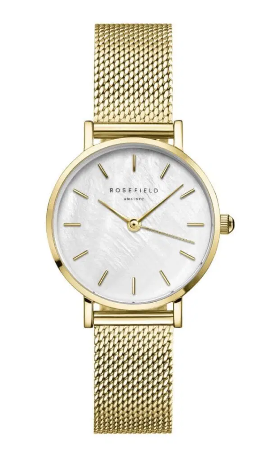 Rosefield Small Edit Mesh Gold MOP