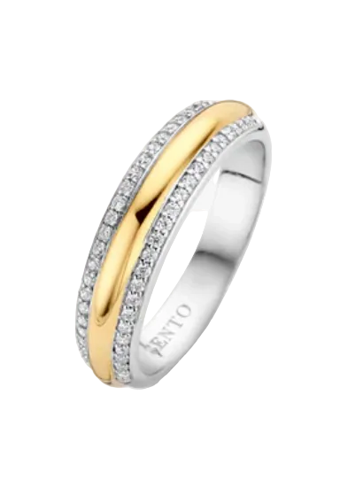 Ti Sento Layered Zirkonia Ring
