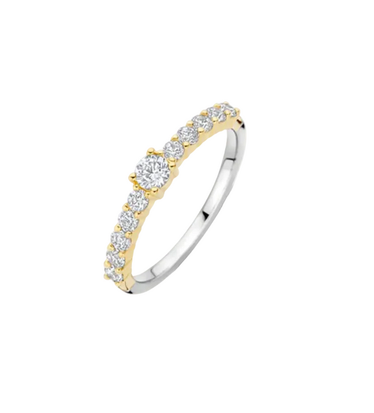 Ti Sento Tennis Ring with Stone