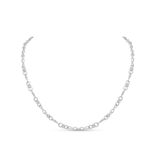 Silver 5.5mm Handmade Infinity Knot Chain