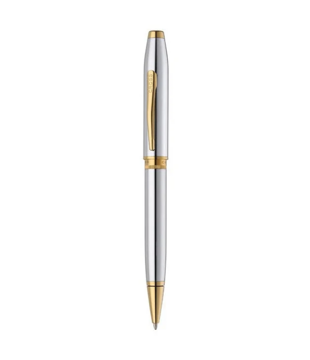 Cross Foundry Polished Chrome with PVD Gold Appointments Ballpoint Pen