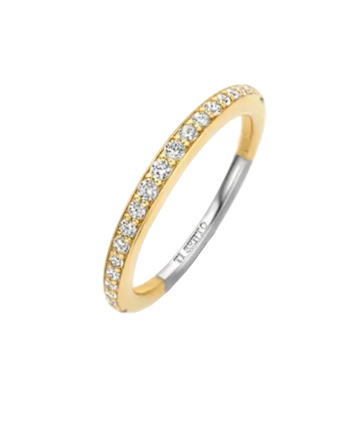 Ti Sento Thin Zirconia Ring