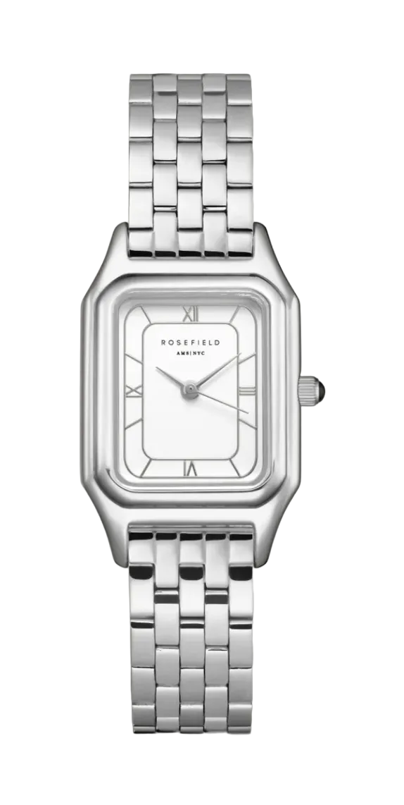 Rosefield Ivy White Silver Women's Watch